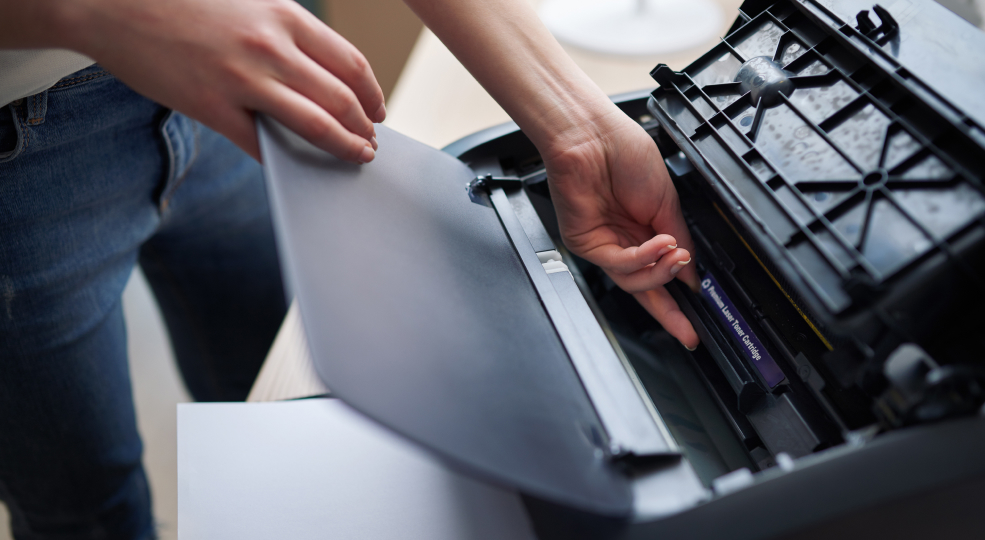 Trocar o toner da impressora